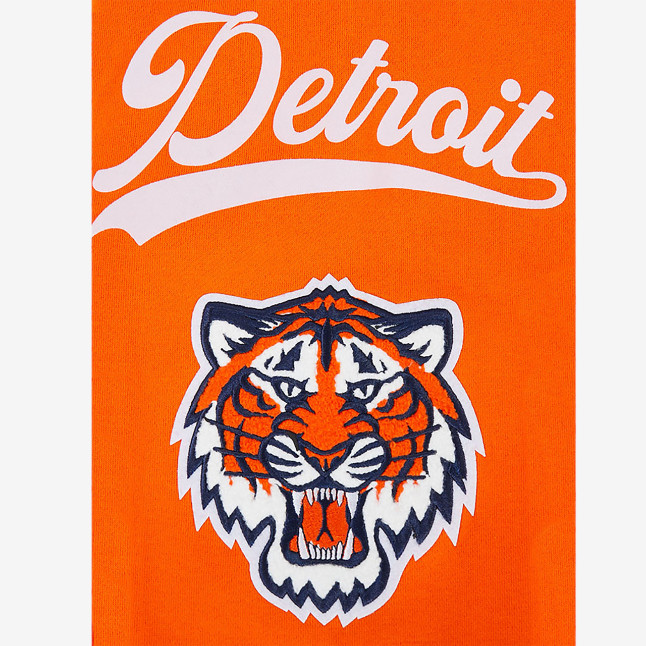 Pro Standard Tigers Living Large Drop Shoulder PO Hoodie Image 8 of 8. Tap to open photo gallery.