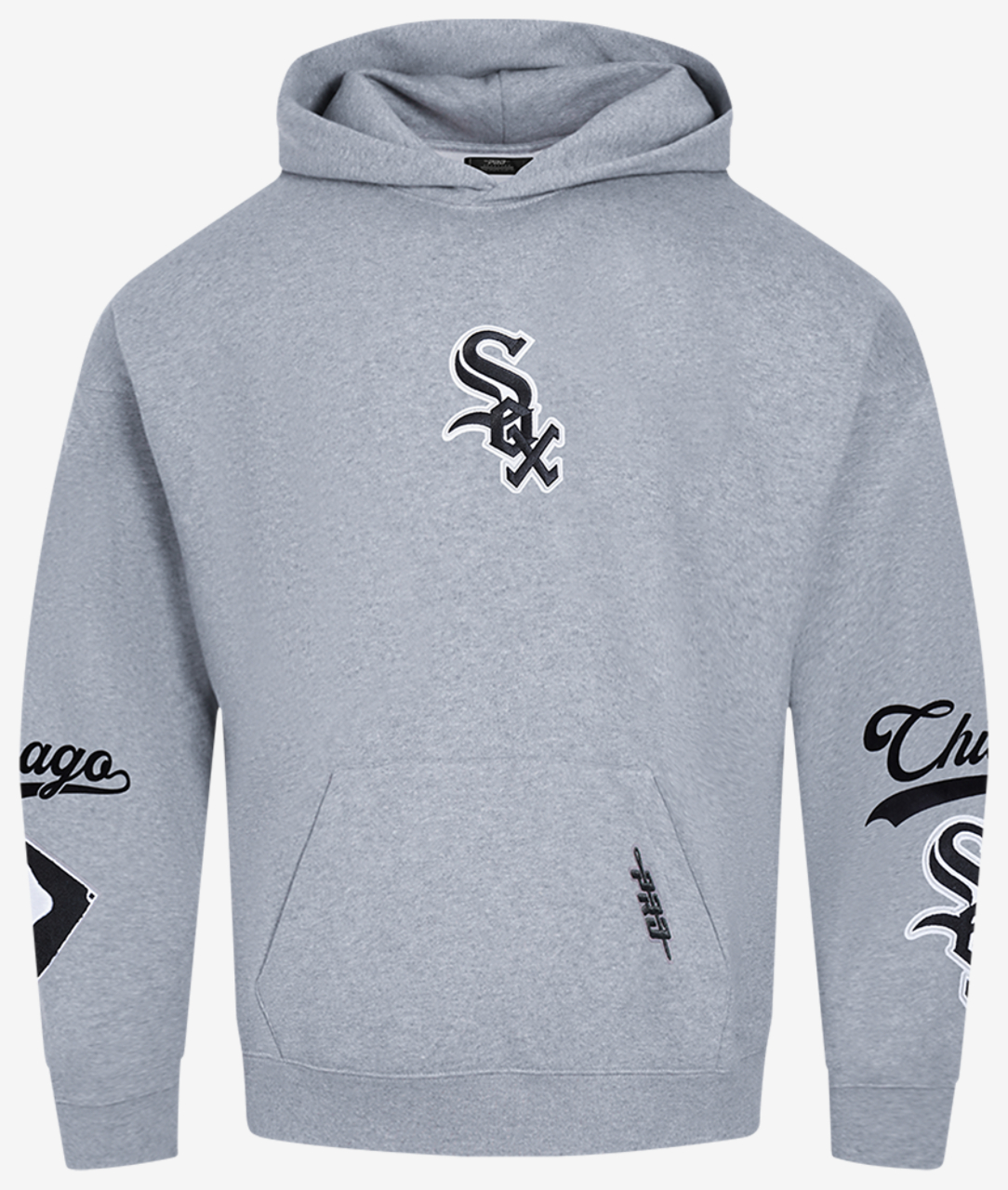 Pro Standard White Sox Living Large Drop Shoulder PO Hoodie Image 1 of 8. Tap to open photo gallery.