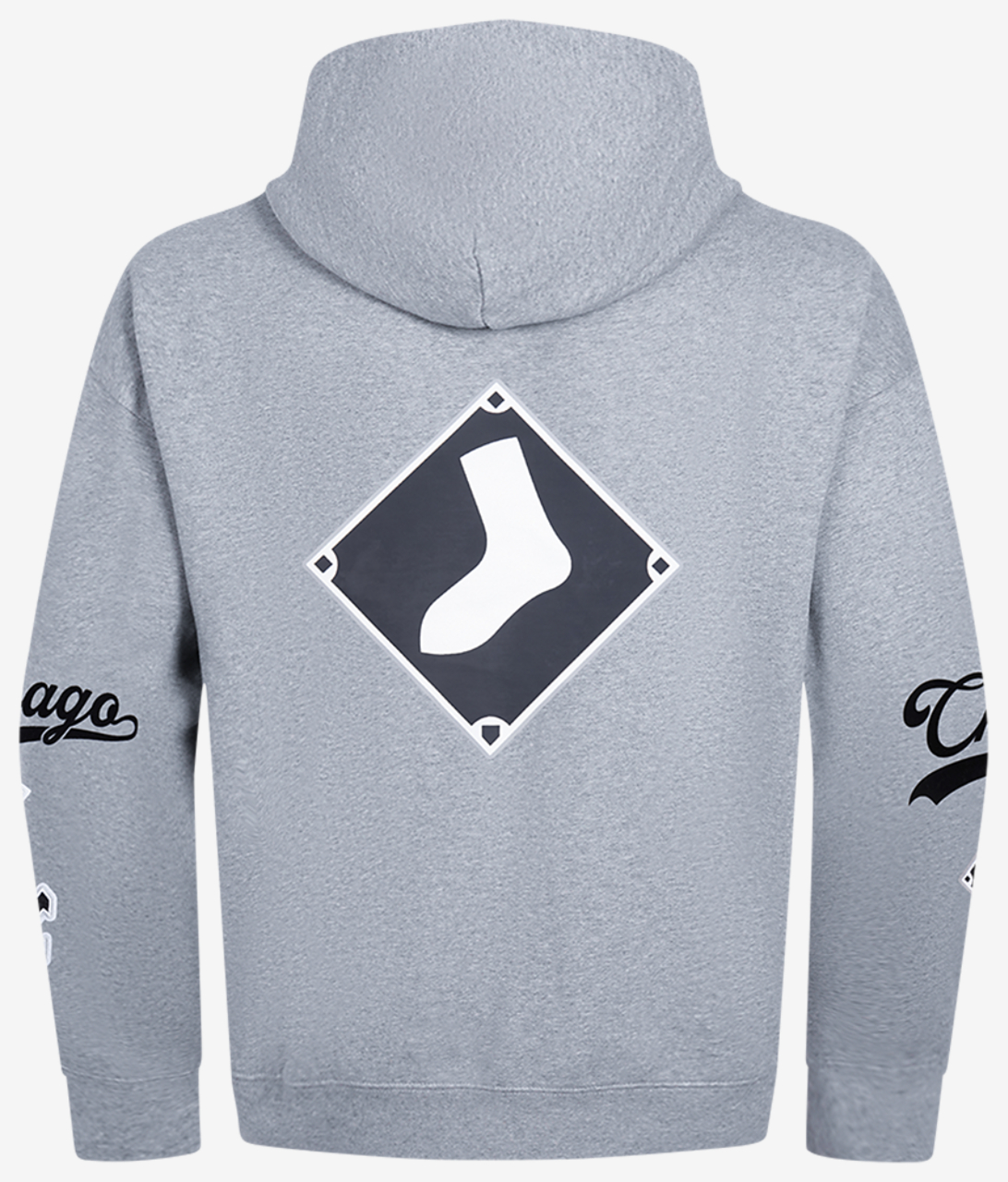 Pro Standard White Sox Living Large Drop Shoulder PO Hoodie Image 2 of 8. Tap to open photo gallery.