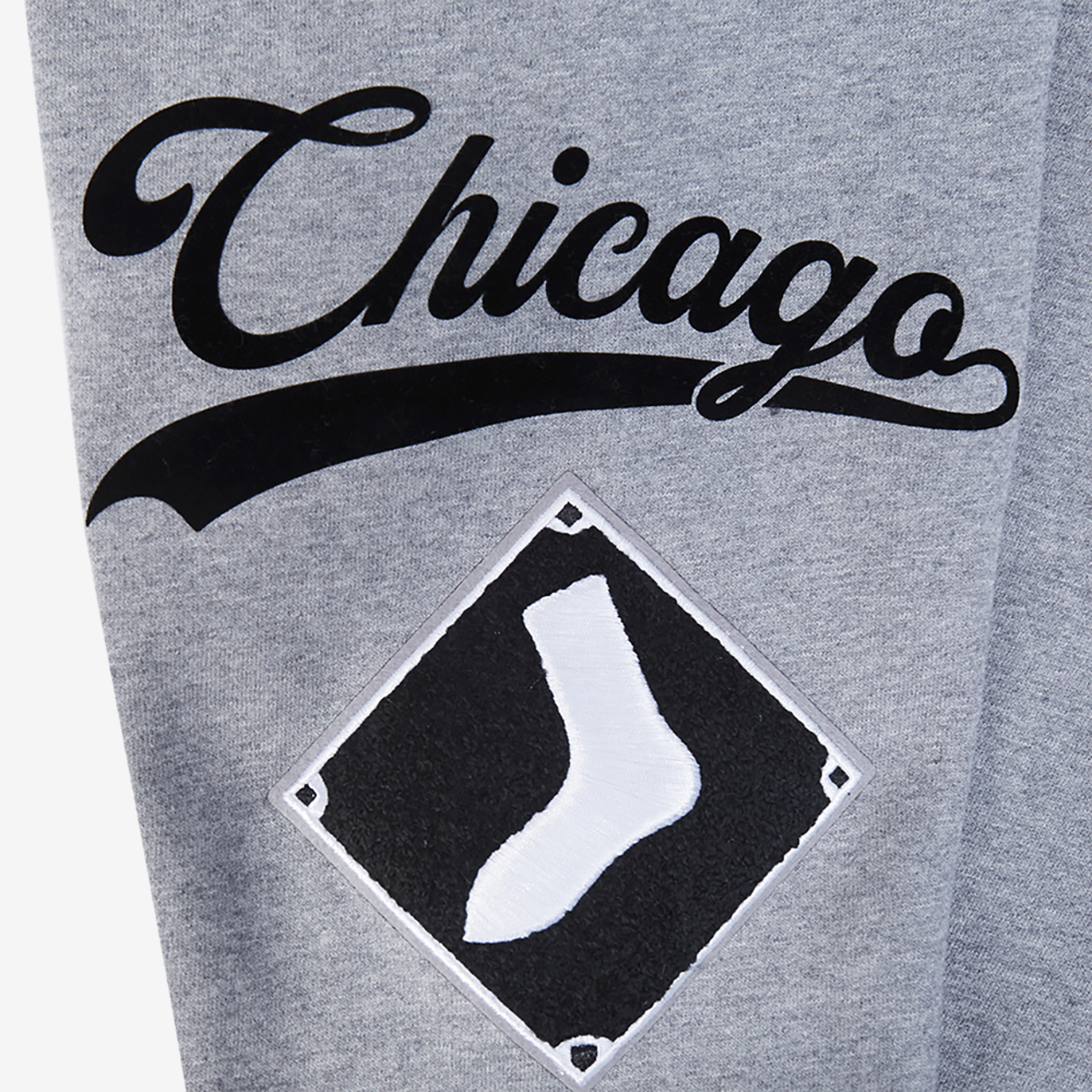 Pro Standard White Sox Living Large Drop Shoulder PO Hoodie Image 8 of 8. Tap to open photo gallery.