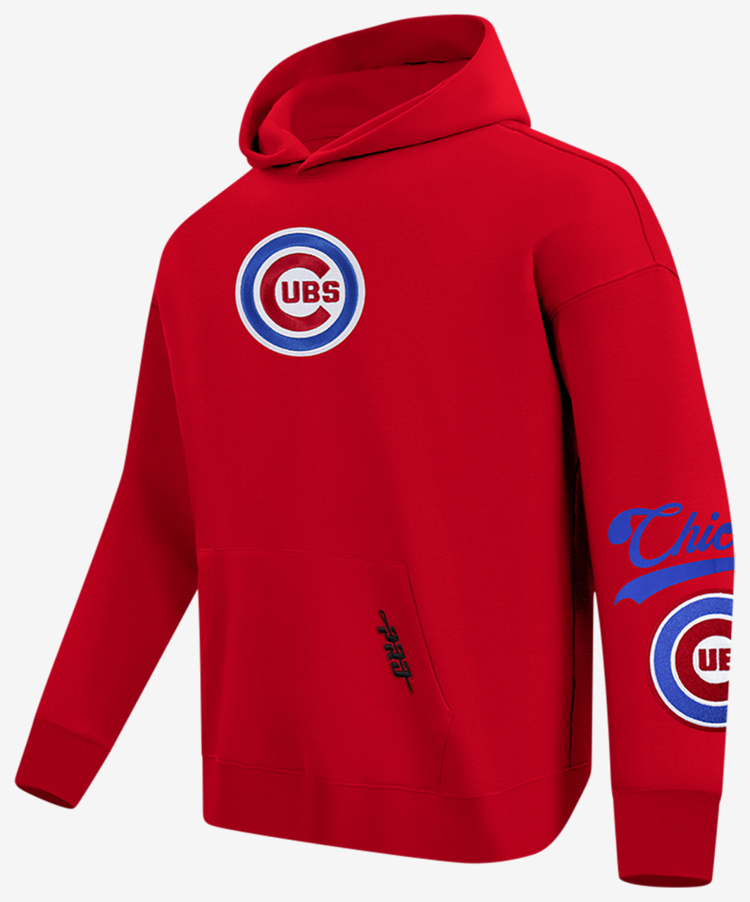 Pro Standard Cubs Living Large Drop Shoulder PO Hoodie Image 3 of 8. Tap to open photo gallery.