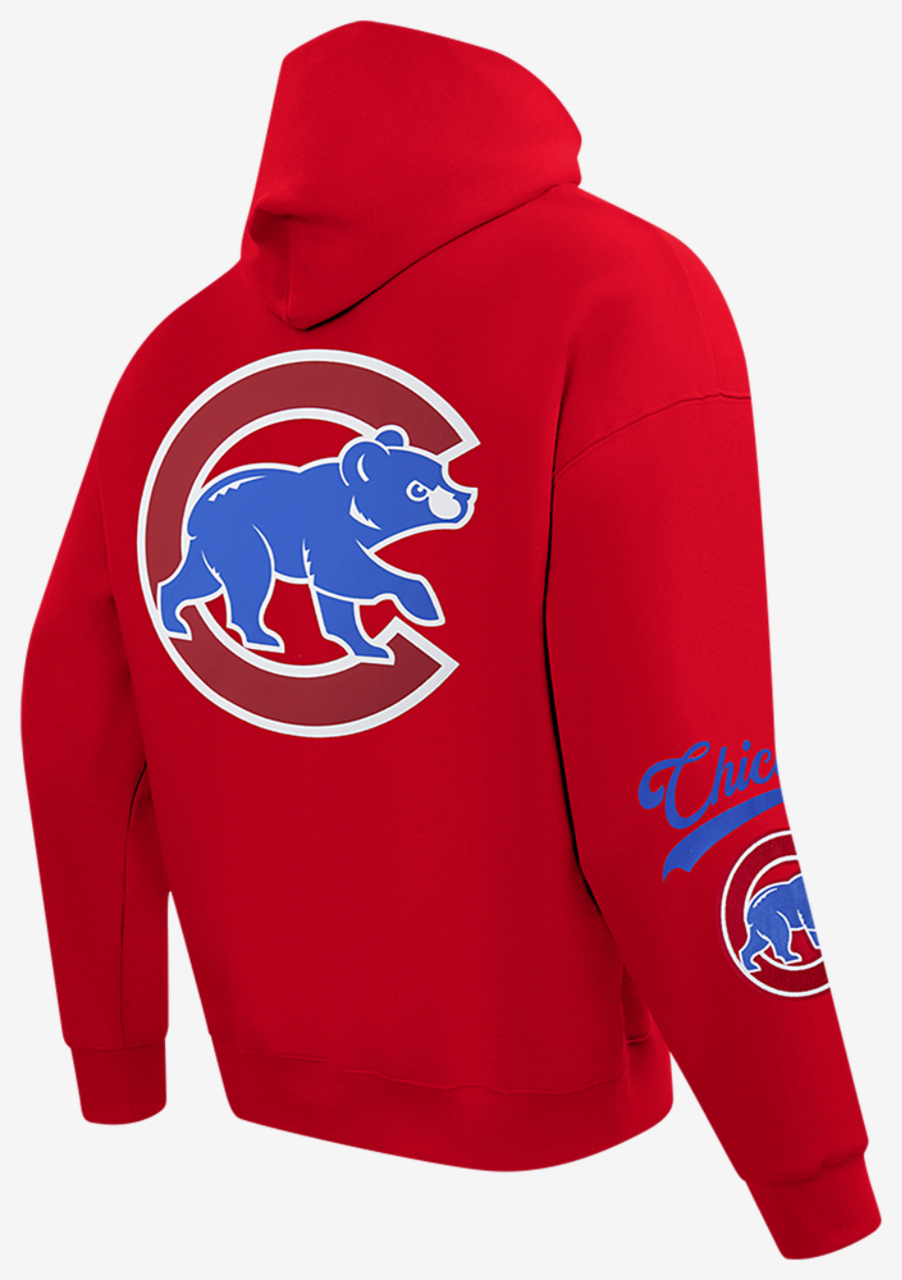 Pro Standard Cubs Living Large Drop Shoulder PO Hoodie Image 4 of 8. Tap to open photo gallery.