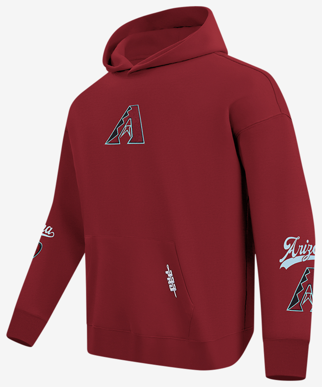 Pro Standard Diamondbacks Living Large Drop Shoulder Hoodie Image 3 of 8. Tap to open photo gallery.