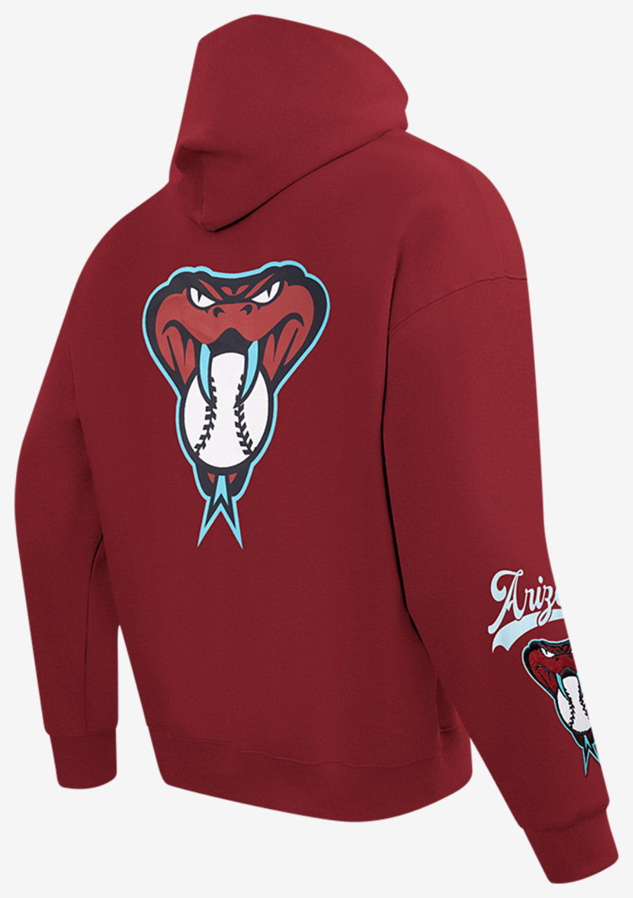 Pro Standard Diamondbacks Living Large Drop Shoulder Hoodie Image 4 of 8. Tap to open photo gallery.