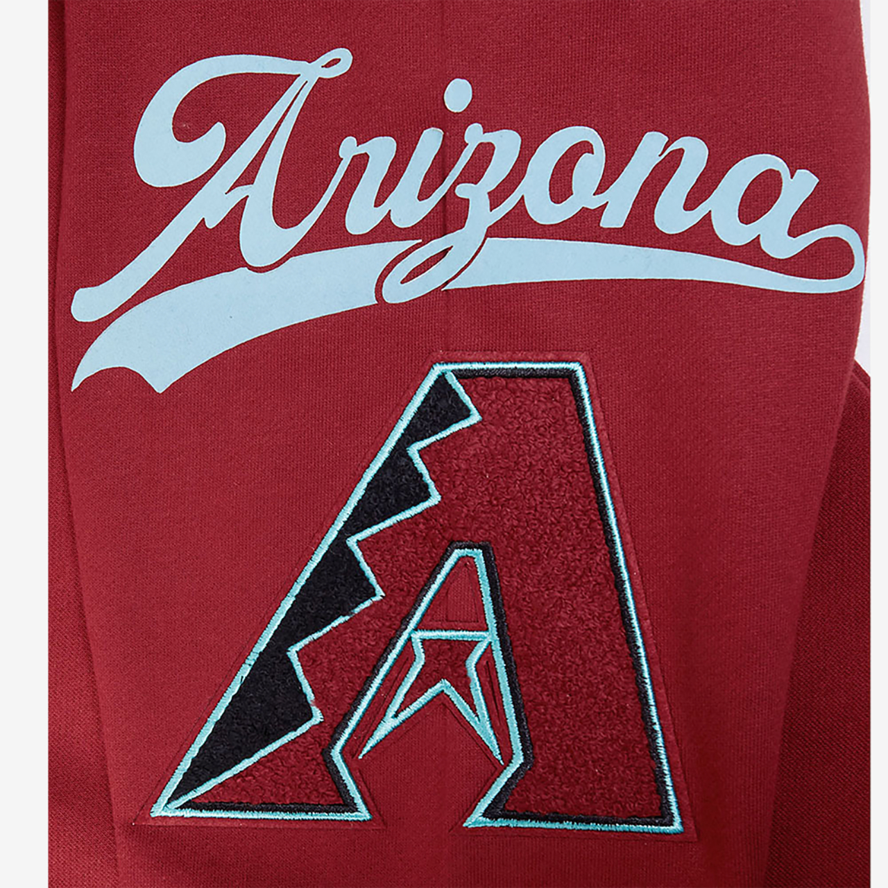 Pro Standard Diamondbacks Living Large Drop Shoulder Hoodie Image 5 of 8. Tap to open photo gallery.