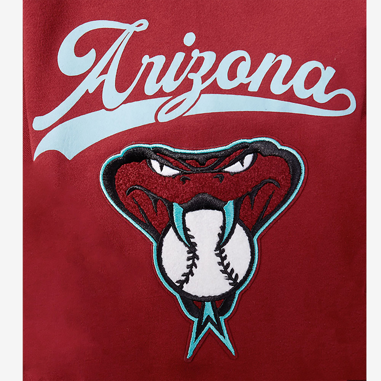 Pro Standard Diamondbacks Living Large Drop Shoulder Hoodie Image 6 of 8. Tap to open photo gallery.