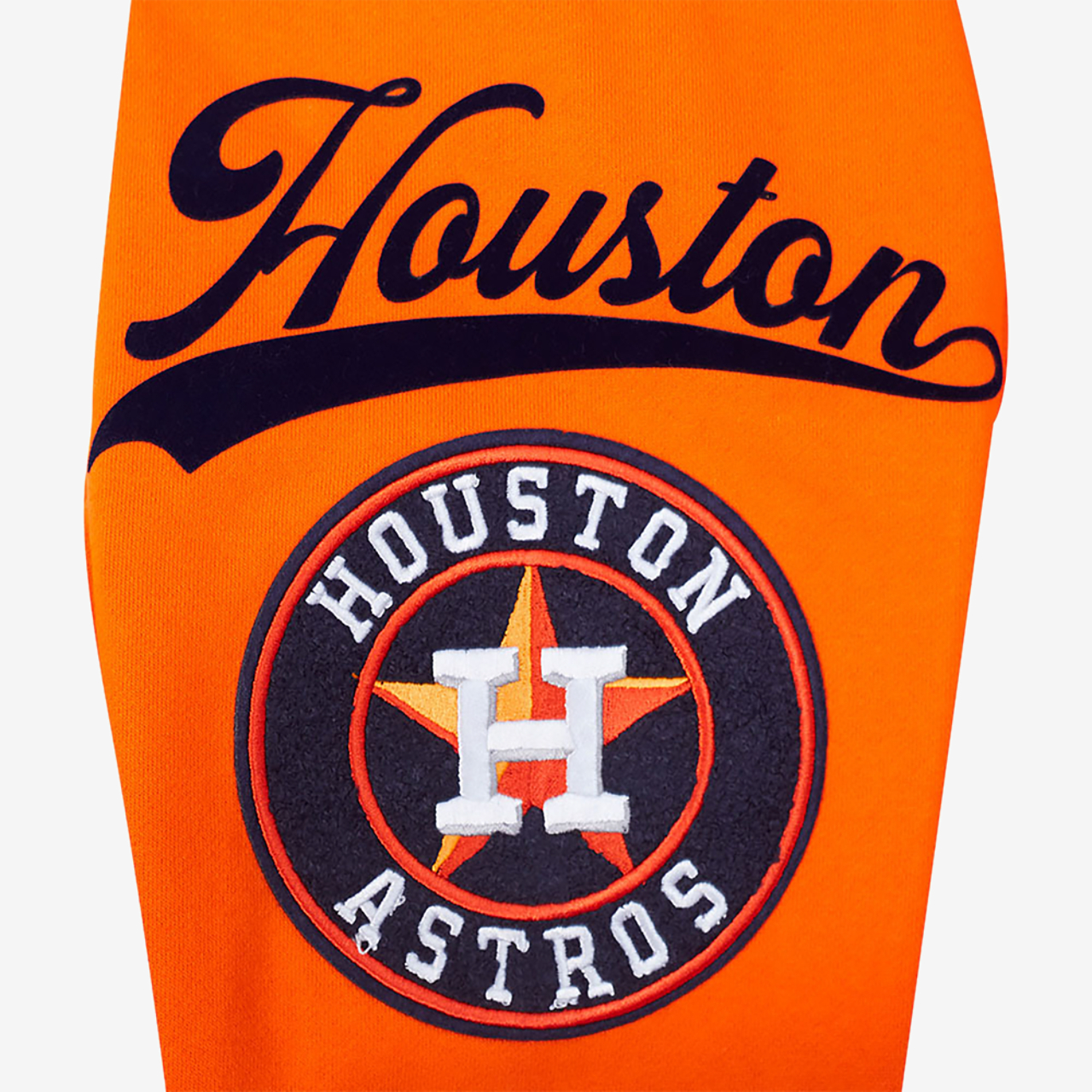 Pro Standard Astros Living Large Drop Shoulder PO Hoodie Image 7 of 8. Tap to open photo gallery.