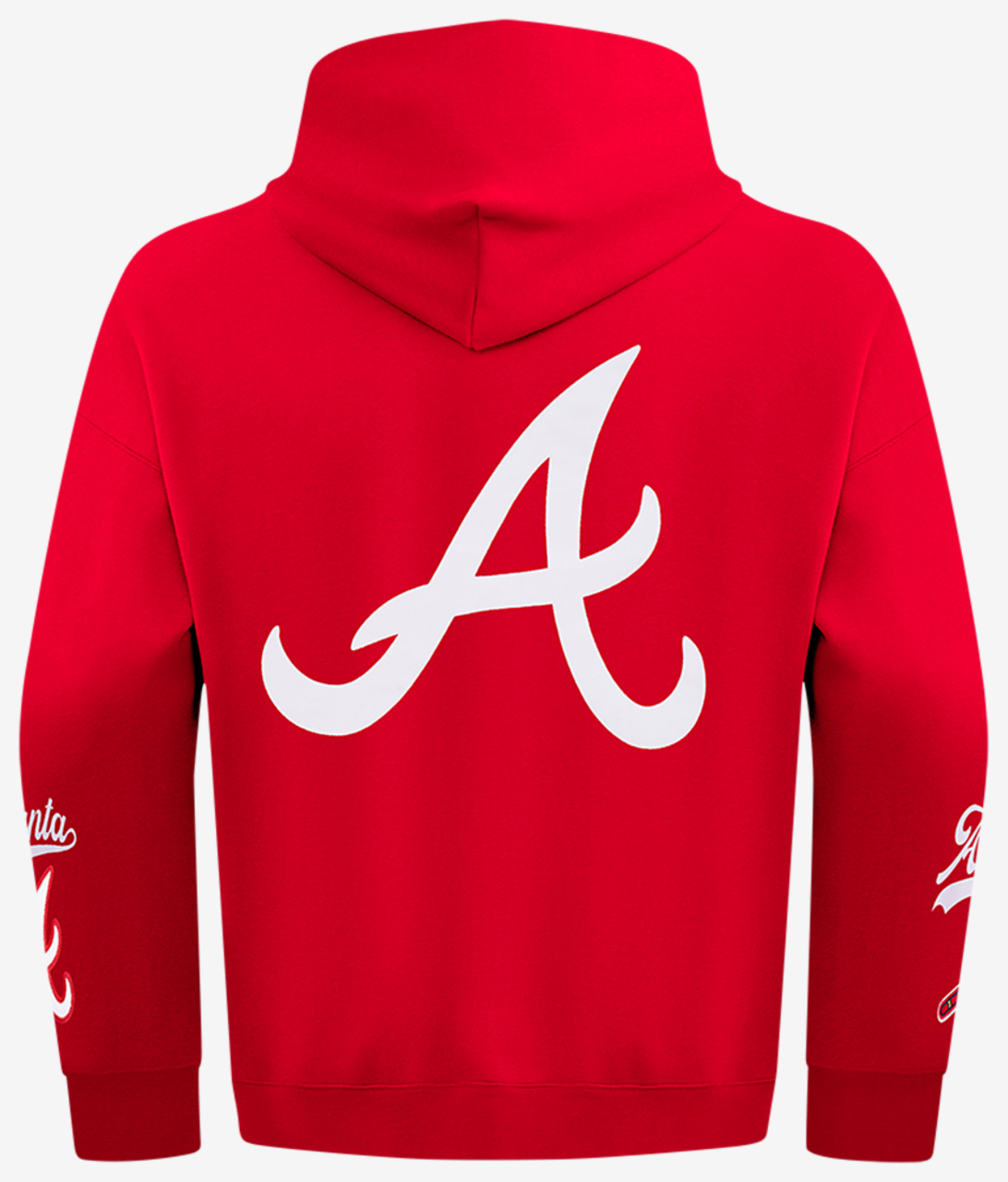 Pro Standard Braves Living Large Drop Shoulder PO Hoodie Image 2 of 8. Tap to open photo gallery.