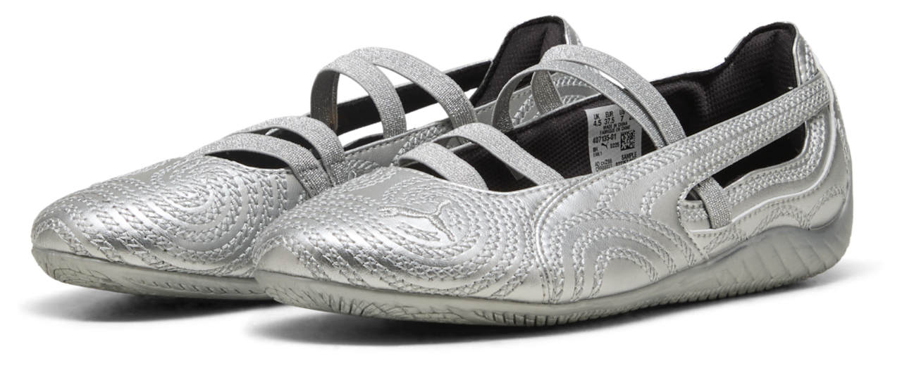 PUMA x Wicked Speedcat Ballet Silver Slippers  Image 6 of 7. Tap to open photo gallery.