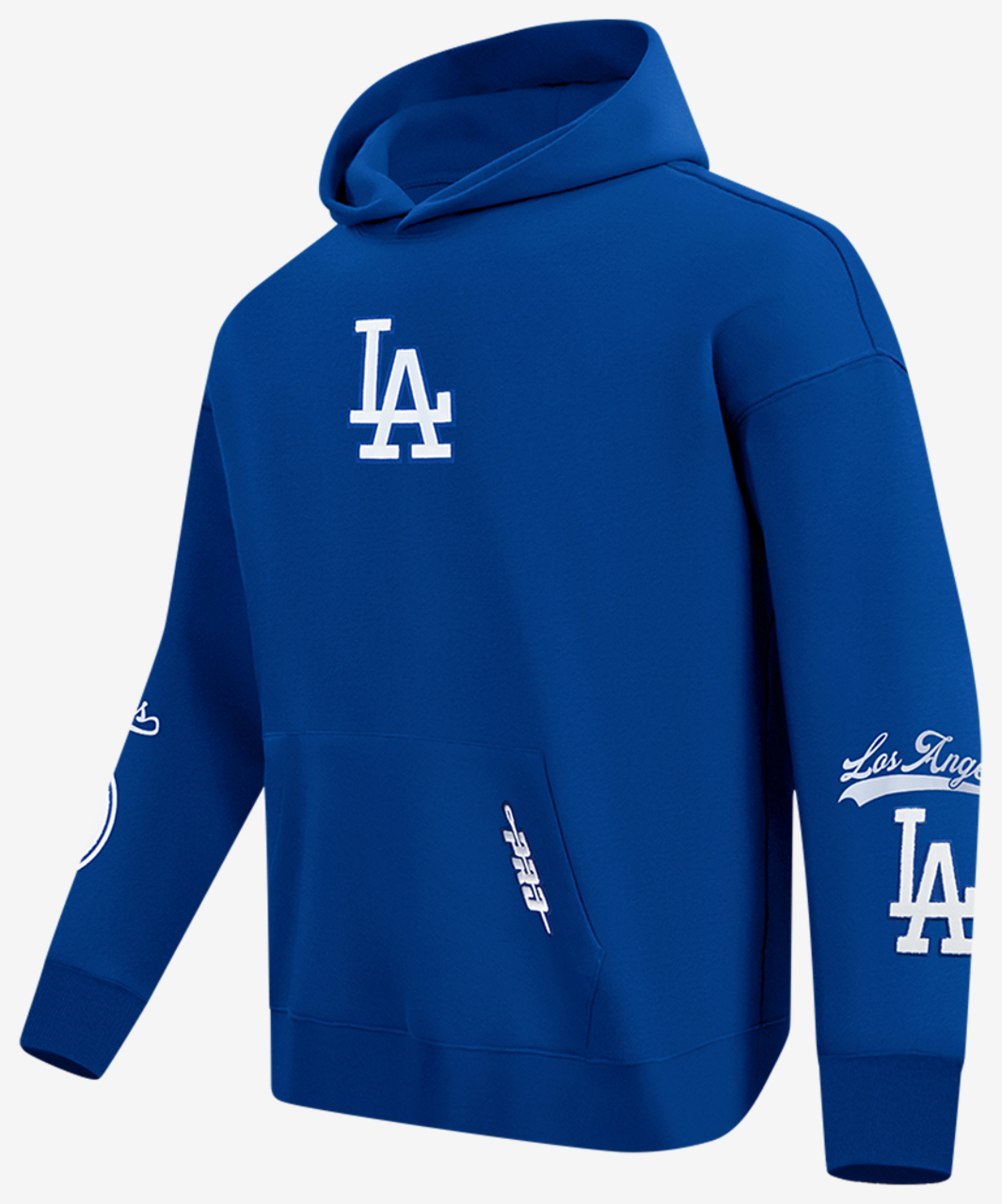 Pro Standard Dodgers Living Large Drop Shoulder PO Hoodie Image 1 of 6. Tap to open photo gallery.