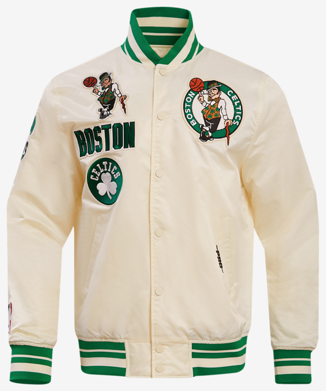 Pro Standard BOSTON CELTICS SATIN JACKET Image 1 of 8. Tap to open photo gallery.