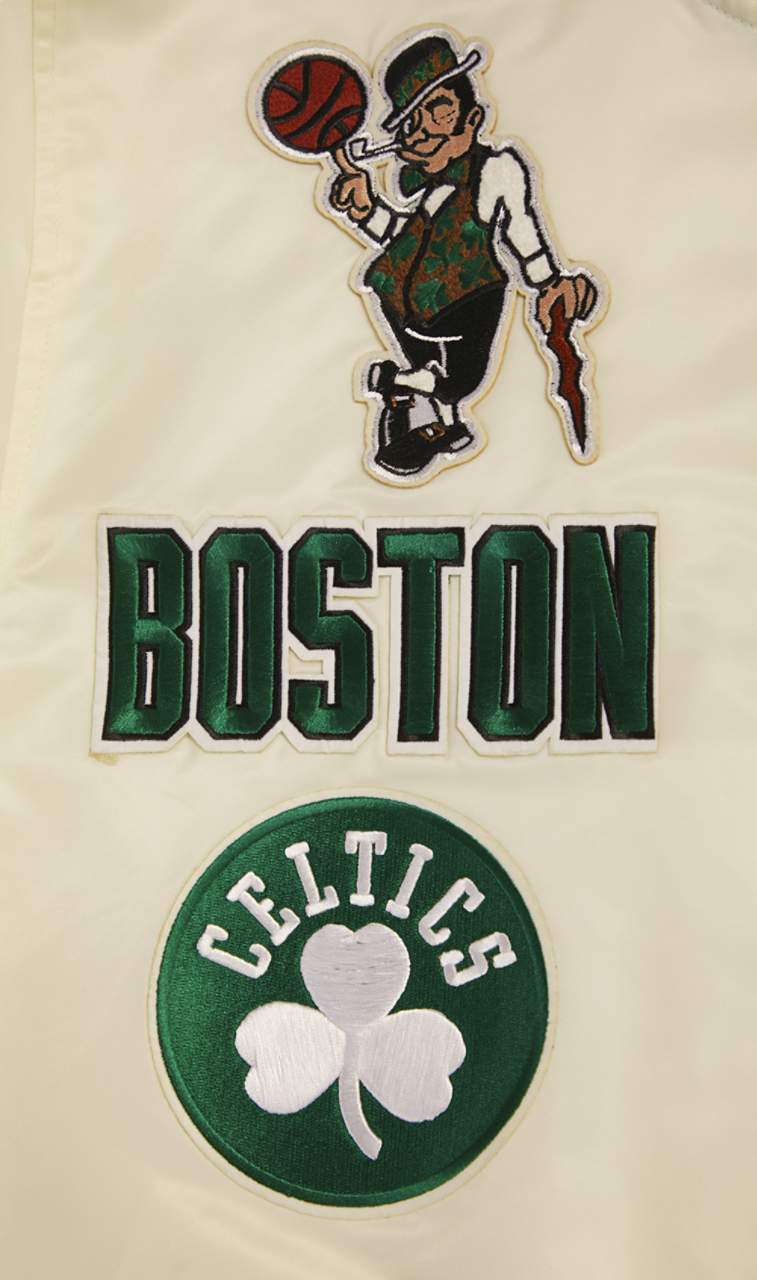 Pro Standard BOSTON CELTICS SATIN JACKET Image 6 of 8. Tap to open photo gallery.