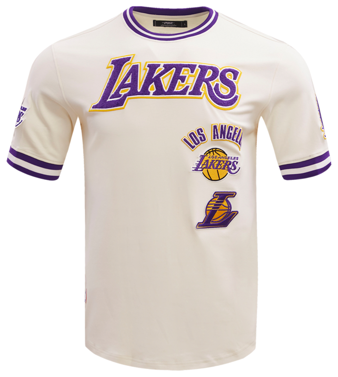 lakers dress shirt NBA Los Angeles White Button Up Long Sleeve by Headmaster down collar with refined edge stitching exudes a timeless Los Angeles Lakers Top