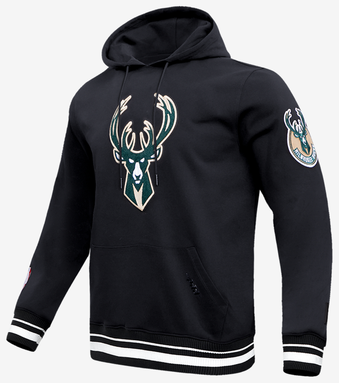 Pro Standard BUCKS RETRO CLASSIC FLC PO HOODIE Image 3 of 8. Tap to open photo gallery.