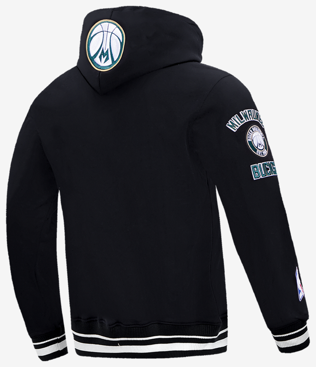 Pro Standard BUCKS RETRO CLASSIC FLC PO HOODIE Image 4 of 8. Tap to open photo gallery.