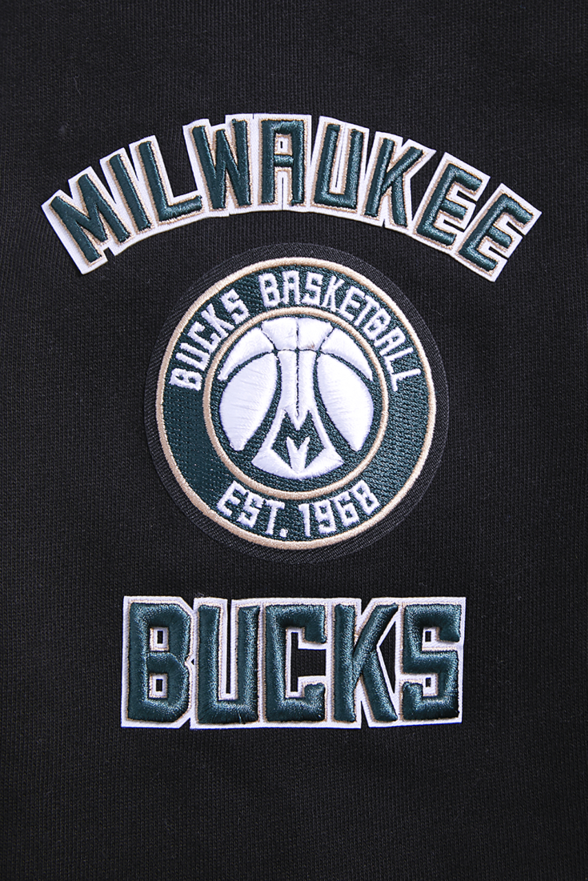 Pro Standard BUCKS RETRO CLASSIC FLC PO HOODIE Image 6 of 8. Tap to open photo gallery.