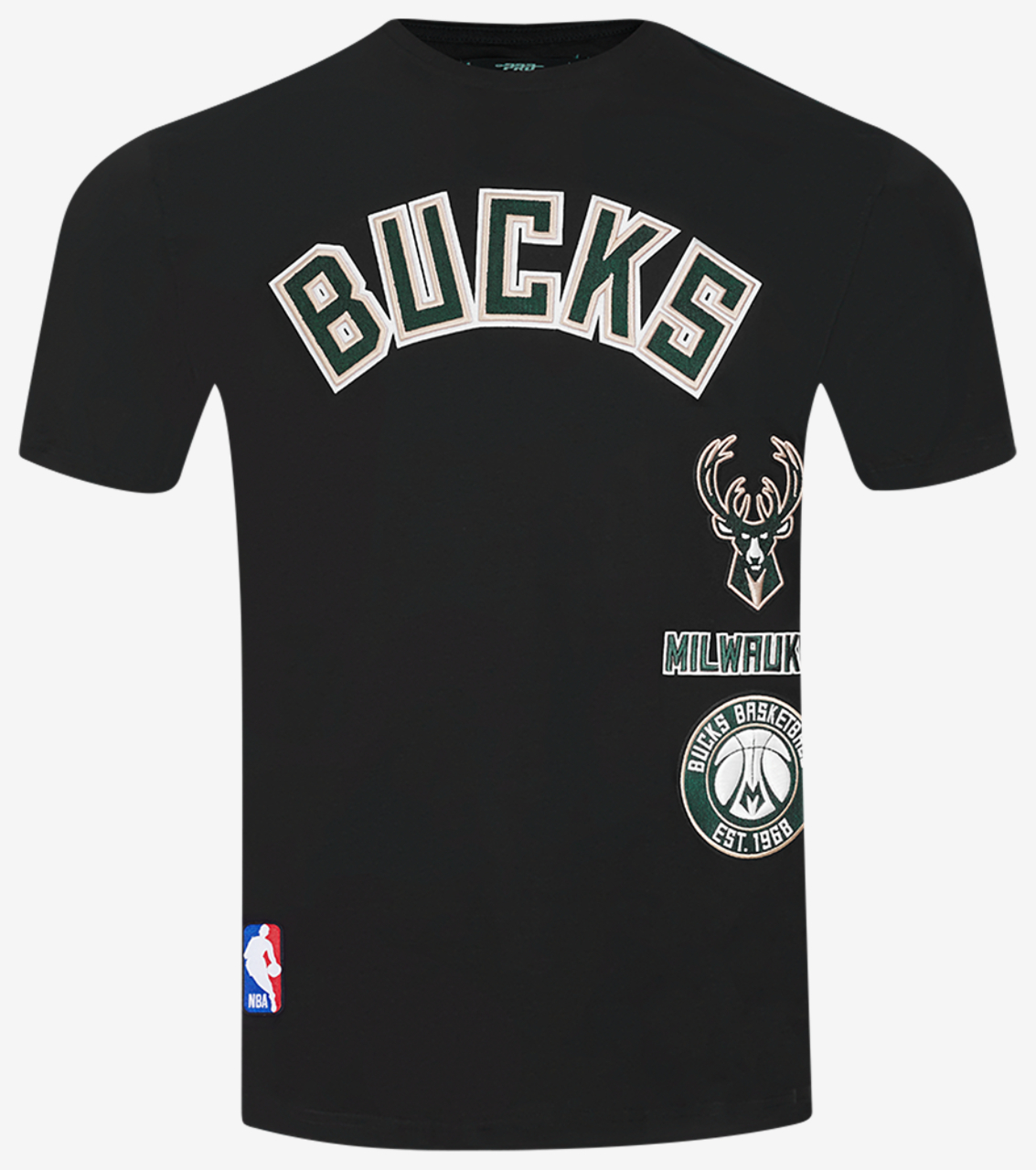 Pro Standard BUCKS RETRO CLASSIC SJ STRIPED TEE Image 1 of 5. Tap to open photo gallery.