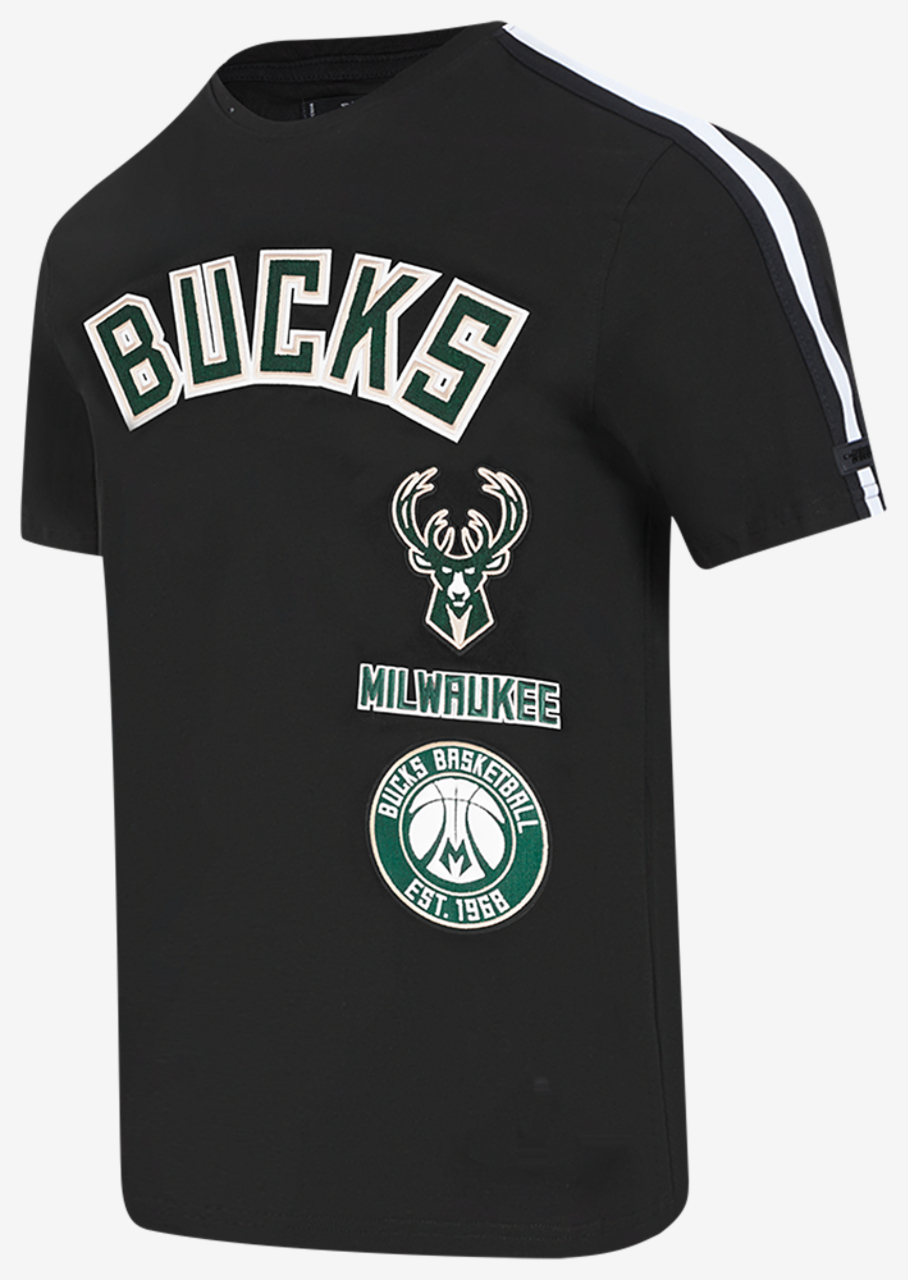 Pro Standard BUCKS RETRO CLASSIC SJ STRIPED TEE Image 3 of 5. Tap to open photo gallery.