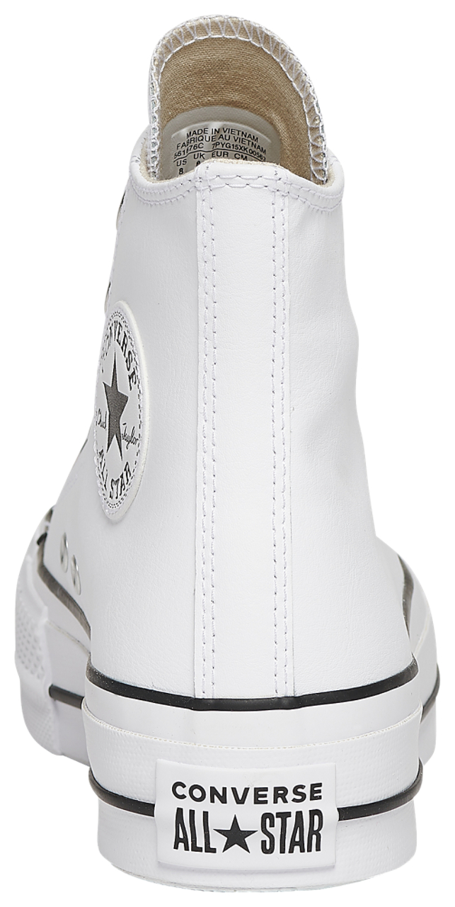 Converse All Star Platform Hi Leather Image 4 of 6. Tap to open photo gallery.