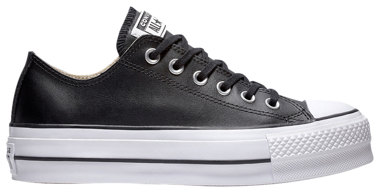 Converse All Star Platform Ox Leather Low Image 2 of 3. Tap to open photo gallery.