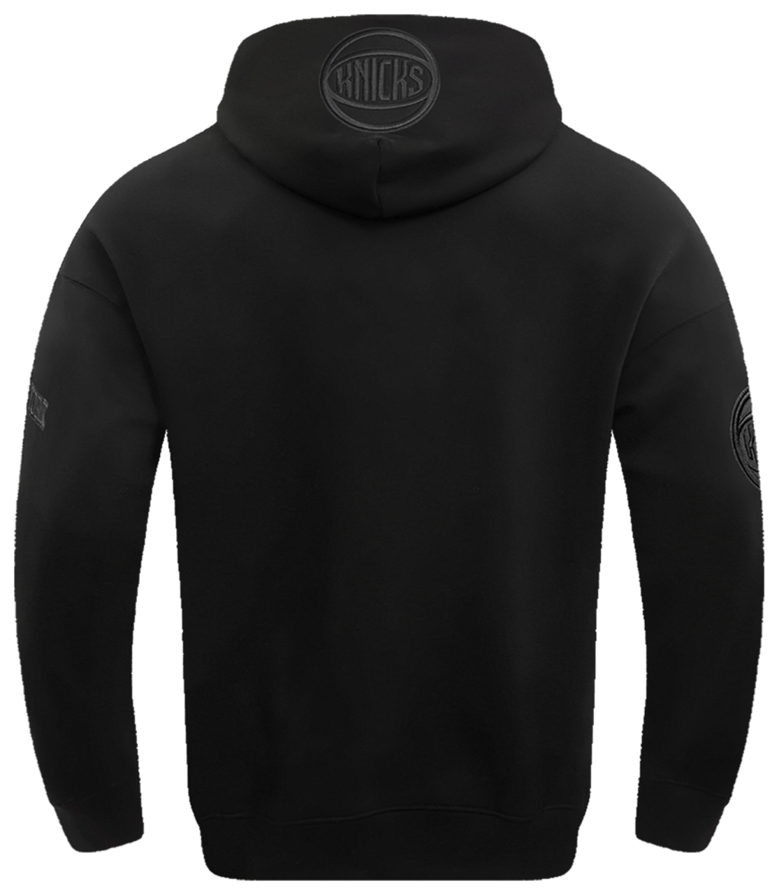 Pro Standard Knicks Neutral Drop Shoulder Pullover Hoodie Image 2 of 7. Tap to open photo gallery.
