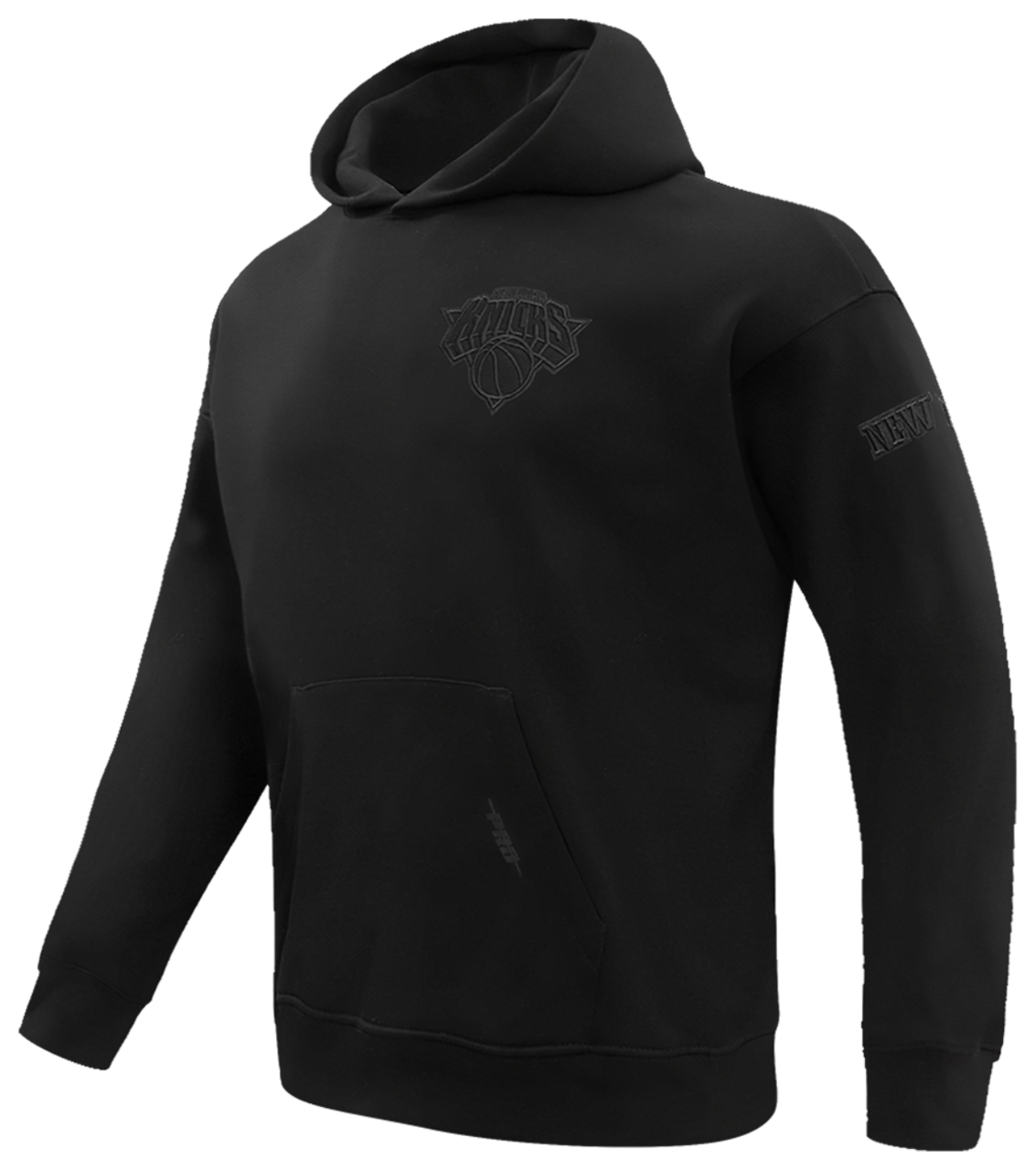 Pro Standard Knicks Neutral Drop Shoulder Pullover Hoodie Image 3 of 7. Tap to open photo gallery.