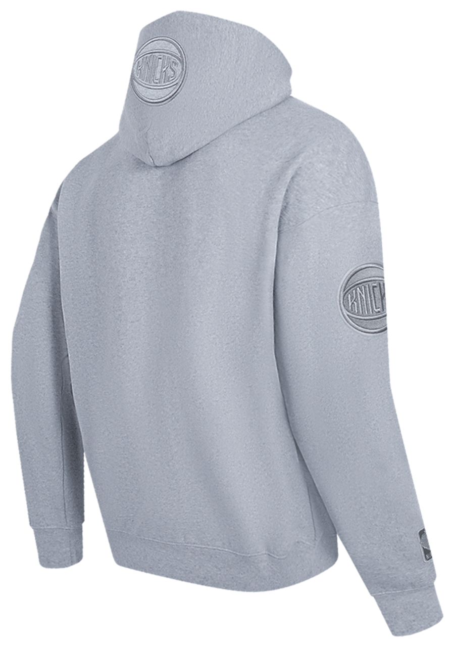 Pro Standard KNICKS NEUTRAL DROP SHOULDER FLC PO HOODIE Image 4 of 7. Tap to open photo gallery.
