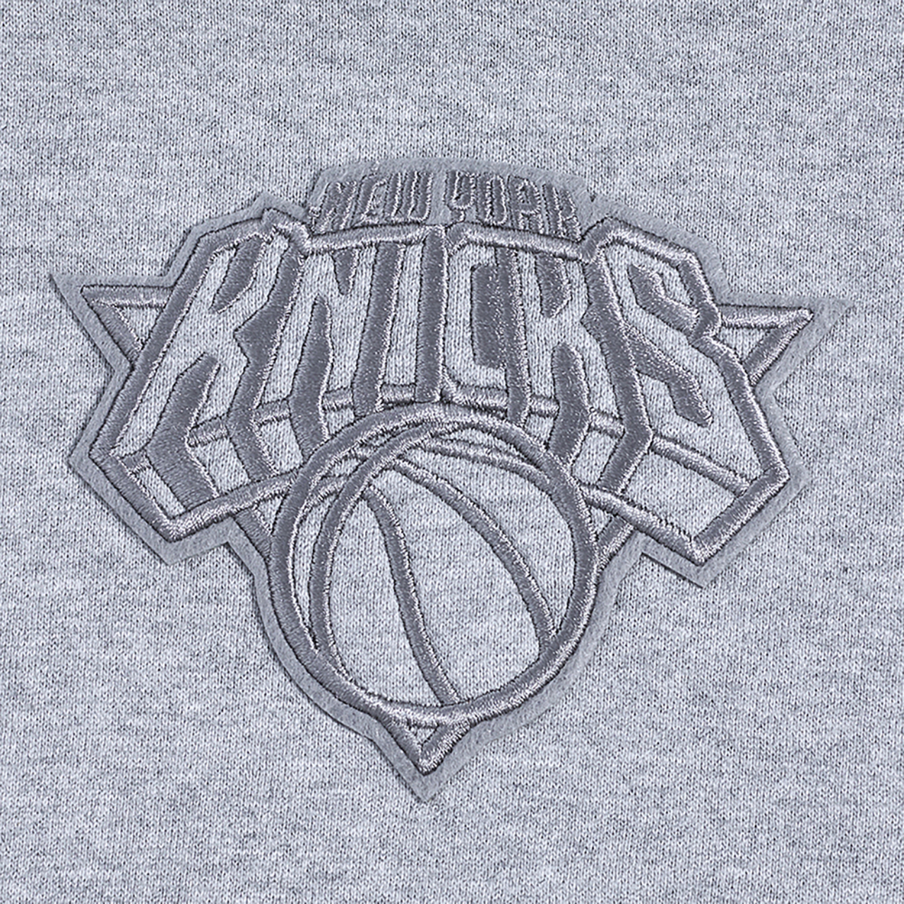 Pro Standard KNICKS NEUTRAL DROP SHOULDER FLC PO HOODIE Image 5 of 7. Tap to open photo gallery.