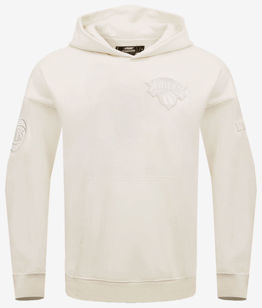 Pro Standard KNICKS NEUTRAL DROP SHOULDER FLC PO HOODIE Image 1 of 7. Tap to open photo gallery.