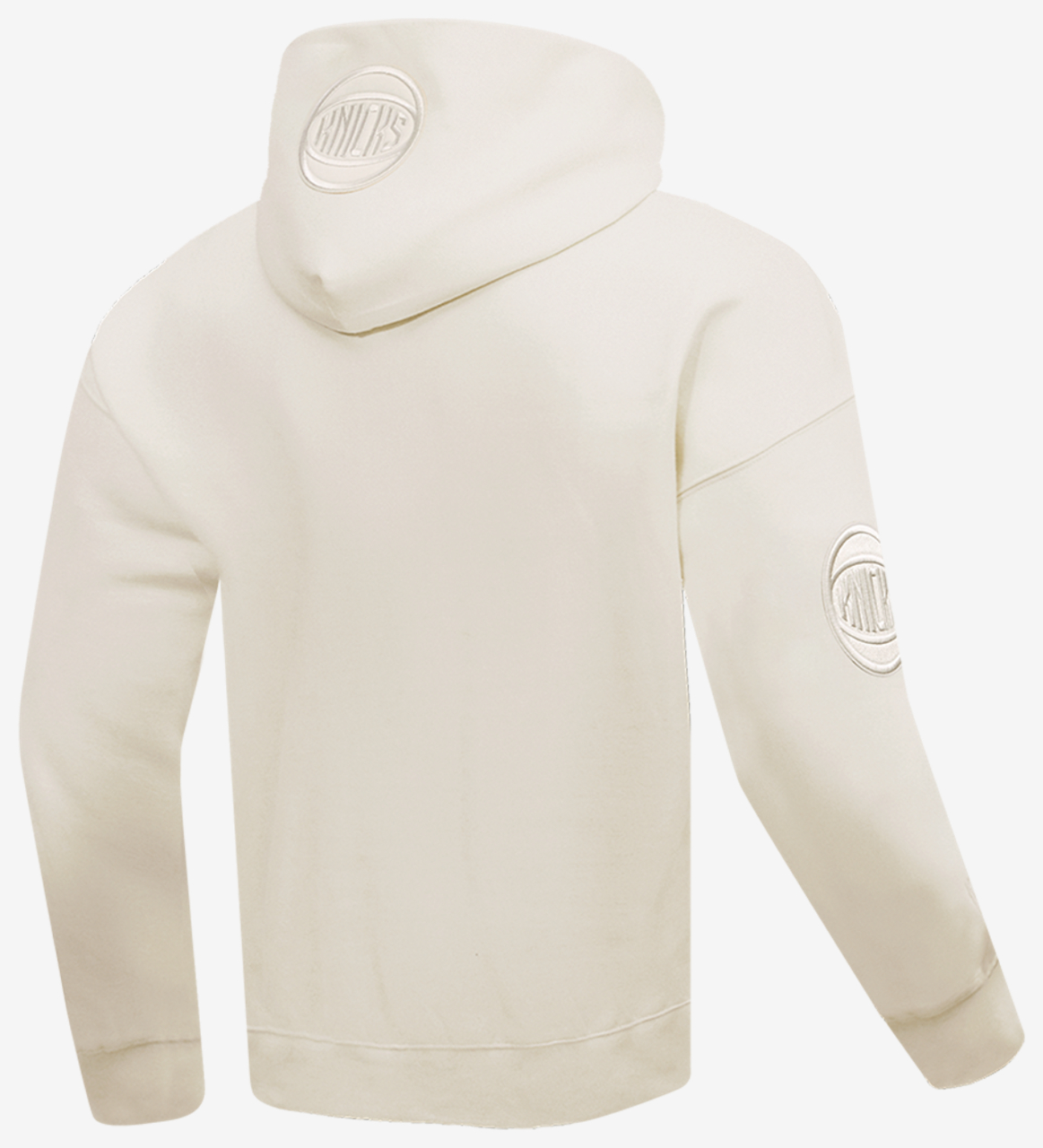 Pro Standard KNICKS NEUTRAL DROP SHOULDER FLC PO HOODIE Image 4 of 7. Tap to open photo gallery.