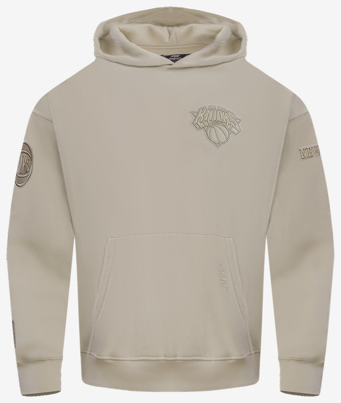 Pro Standard KNICKS NEUTRAL DROP SHOULDER FLC PO HOODIE Image 1 of 7. Tap to open photo gallery.