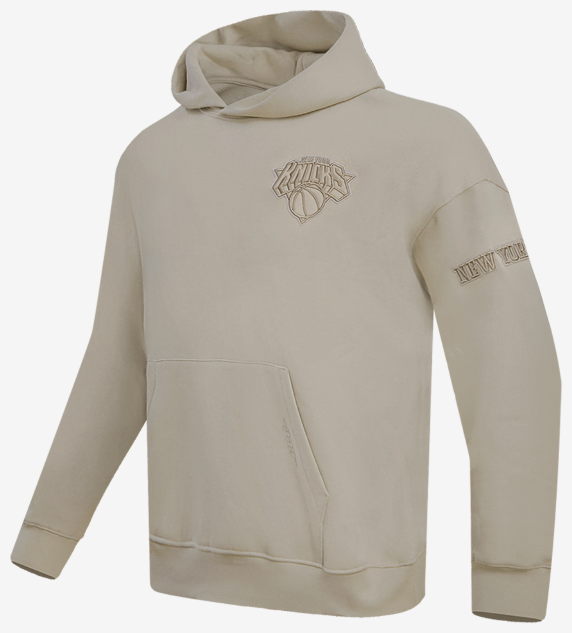 Pro Standard KNICKS NEUTRAL DROP SHOULDER FLC PO HOODIE Image 3 of 7. Tap to open photo gallery.