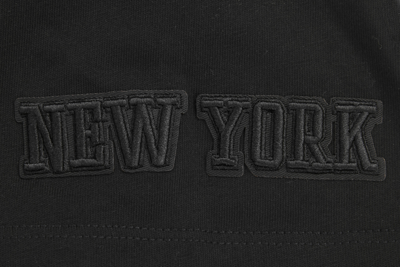 Pro Standard Knicks Classic Chenille Double Knit T-Shirt Image 5 of 8. Tap to open photo gallery.