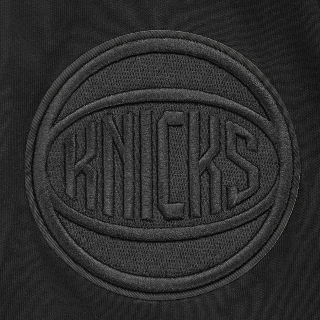 Pro Standard Knicks Classic Chenille Double Knit T-Shirt Image 8 of 8. Tap to open photo gallery.