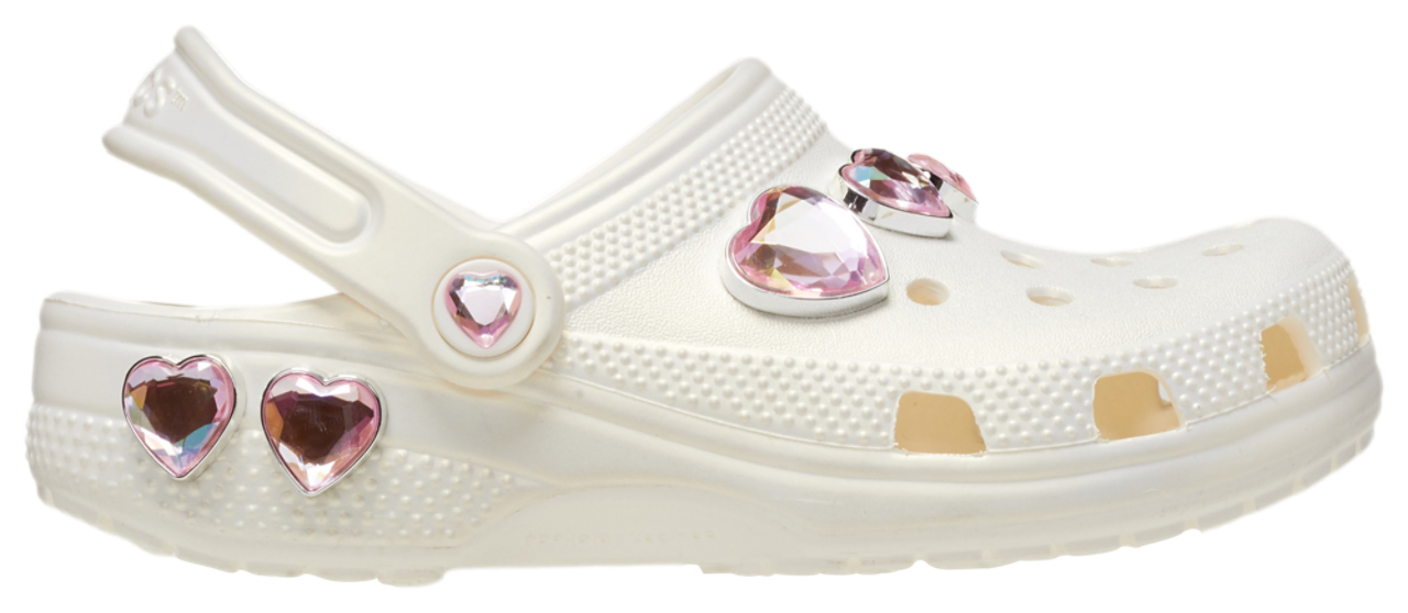 Crocs Classic Iridescent Hearts Clogs  Image 1 of 2. Tap to open photo gallery.