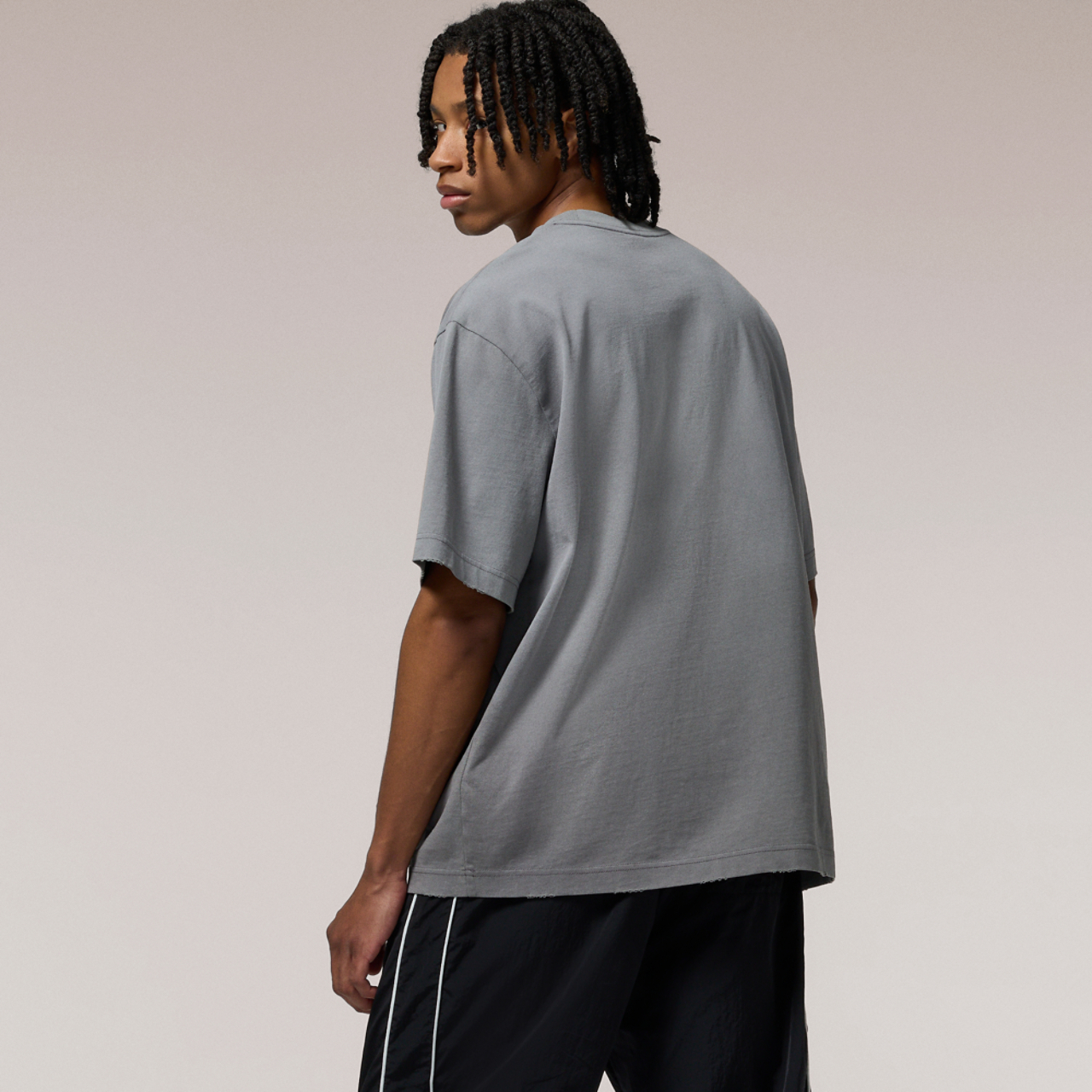 LCKR Heavy Weight Distressed Relaxed Fit T-Shirt Image 2 of 5. Tap to open photo gallery.