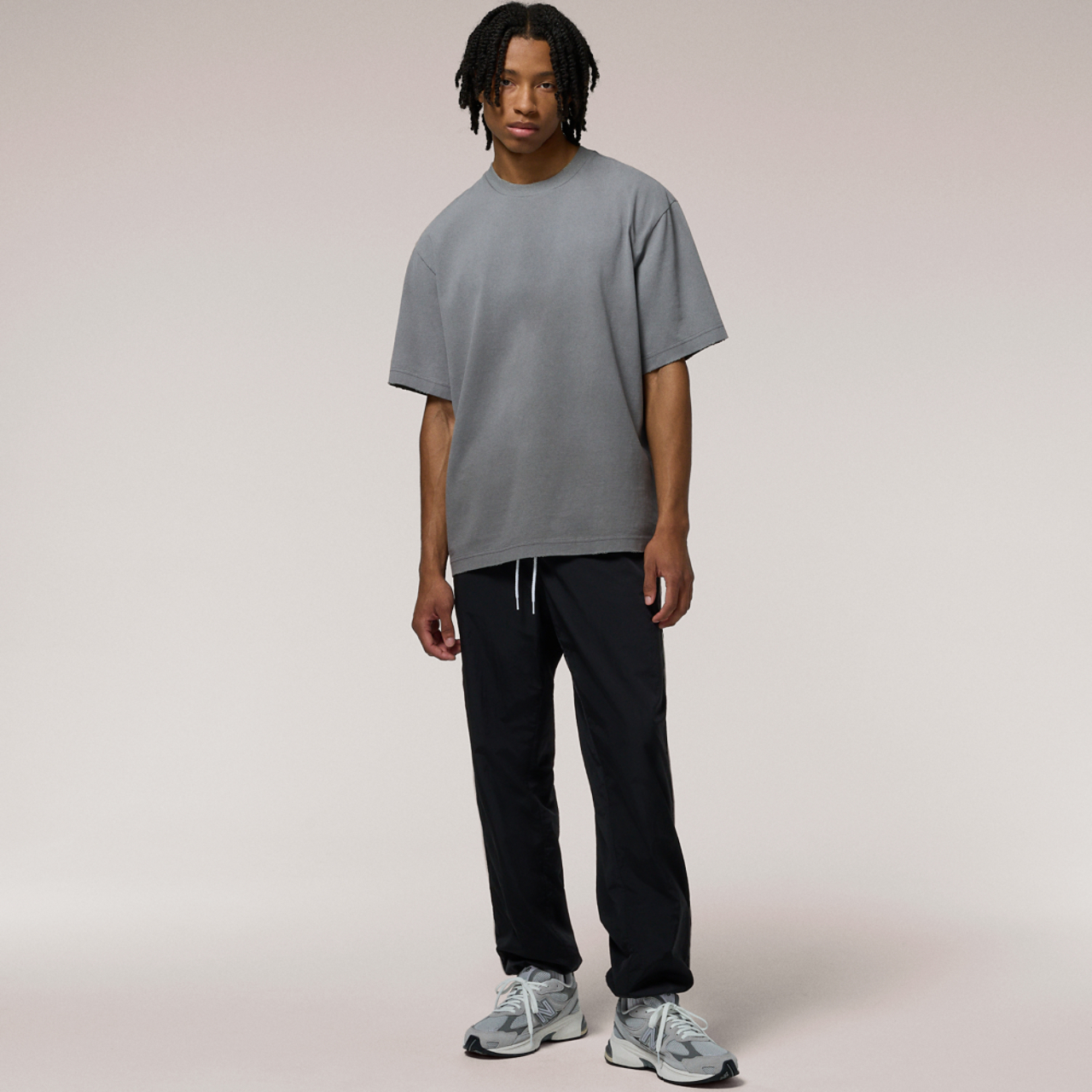 LCKR Heavy Weight Distressed Relaxed Fit T-Shirt Image 4 of 5. Tap to open photo gallery.