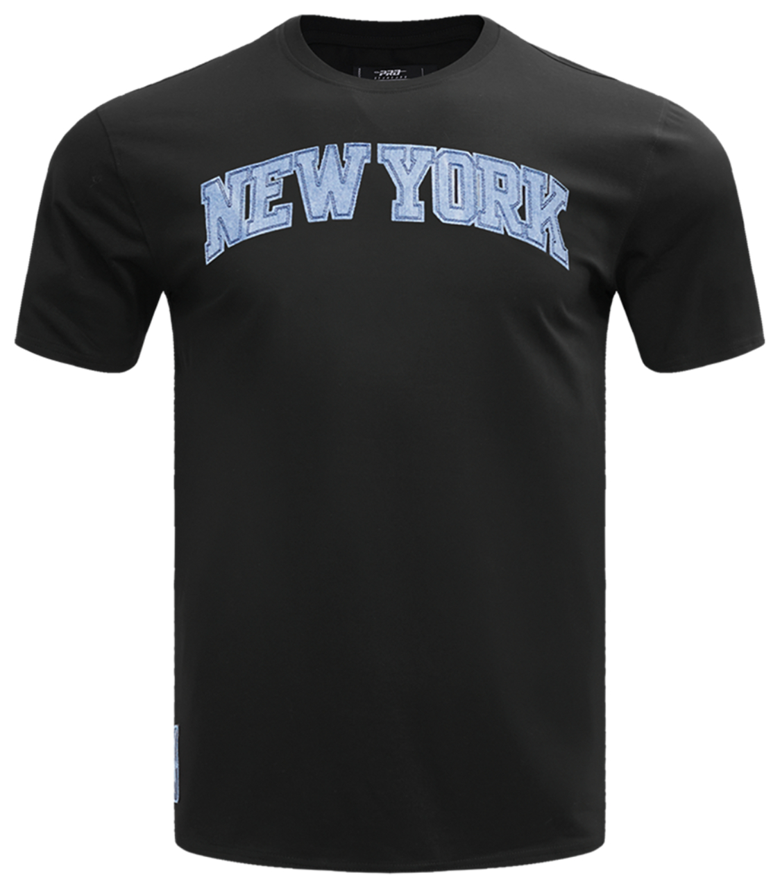 Pro Standard Knicks Classic Chenille Double Knit T-Shirt Image 1 of 6. Tap to open photo gallery.