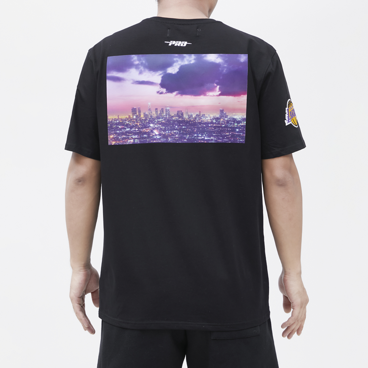 Pro Standard Lakers City Scape T-Shirt Image 2 of 4. Tap to open photo gallery.