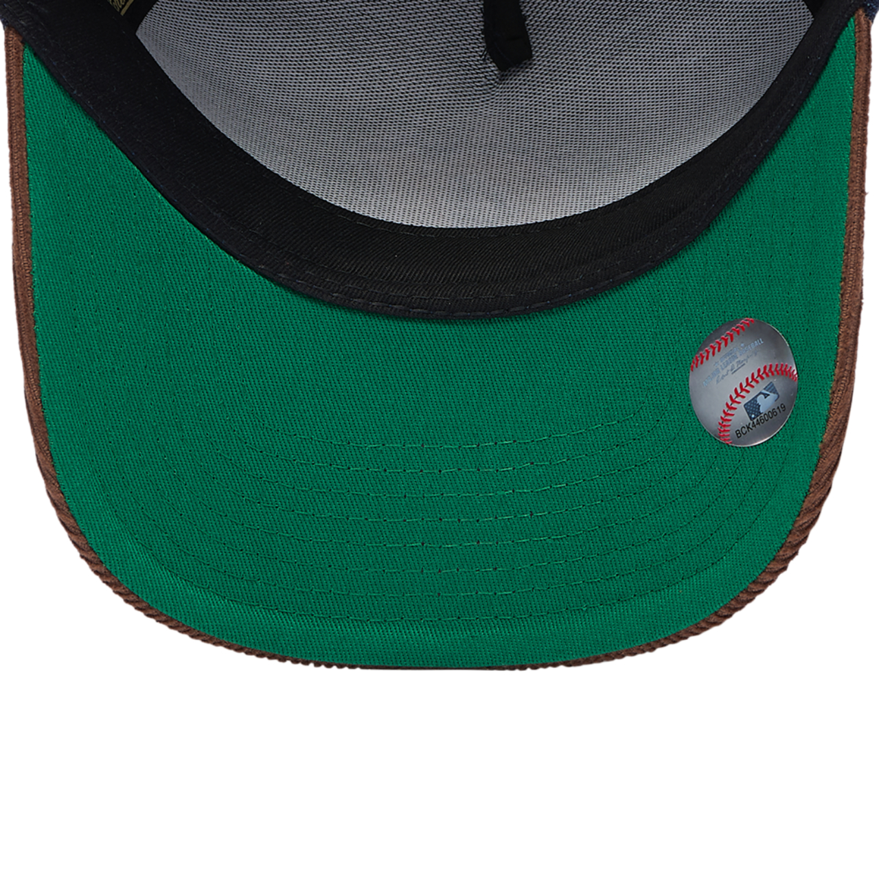 Mitchell & Ness Braves Denim Cord Pro Pinch Cap Image 5 of 5. Tap to open photo gallery.