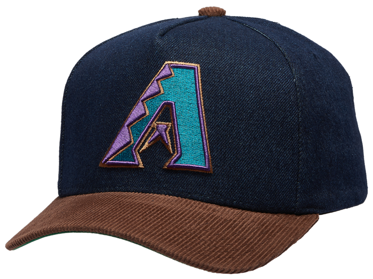 Mitchell & Ness Diamondbacks Denim Cord Pro Pinch Cap Image 1 of 5. Tap to open photo gallery.