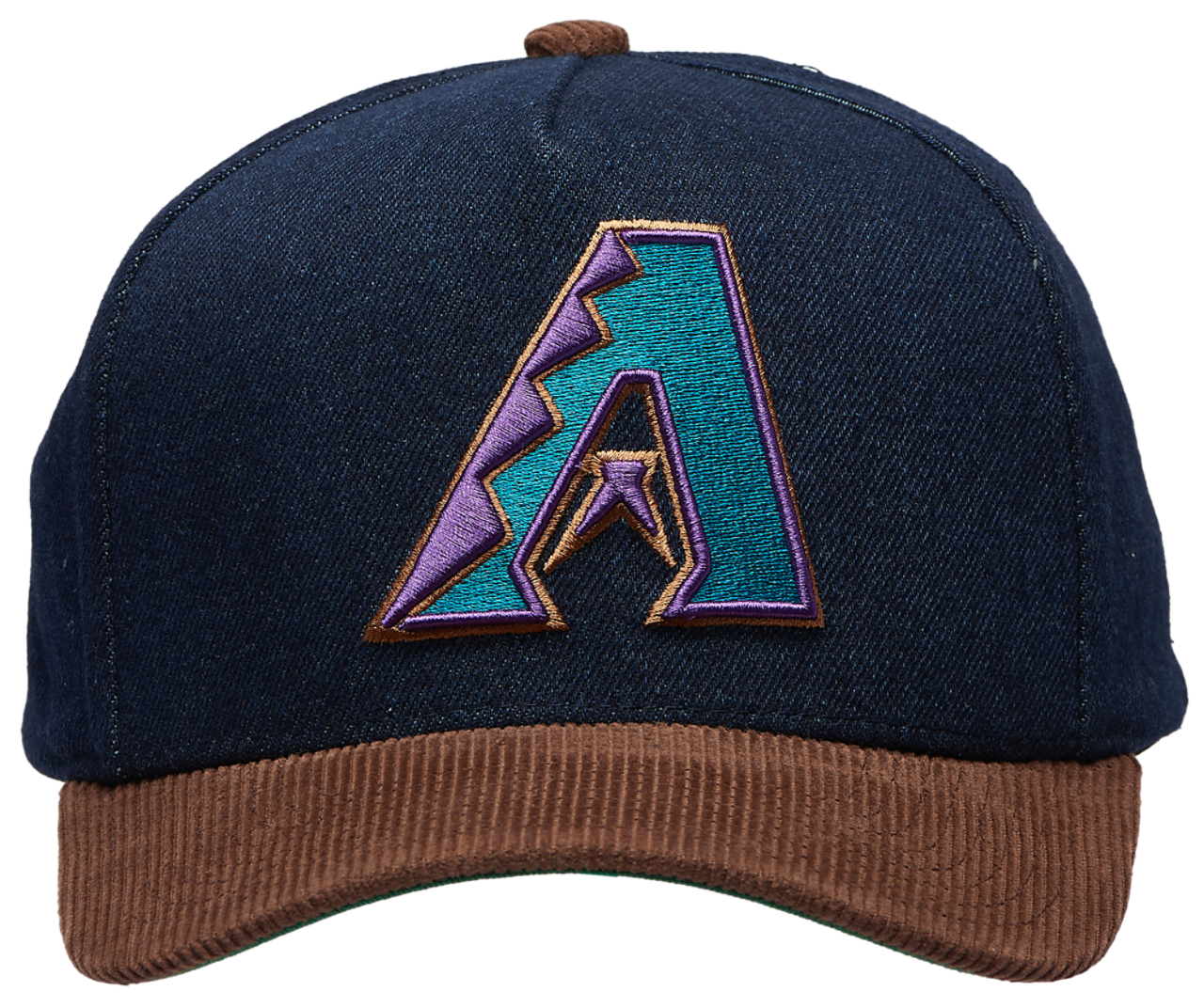 Mitchell & Ness Diamondbacks Denim Cord Pro Pinch Cap Image 2 of 5. Tap to open photo gallery.