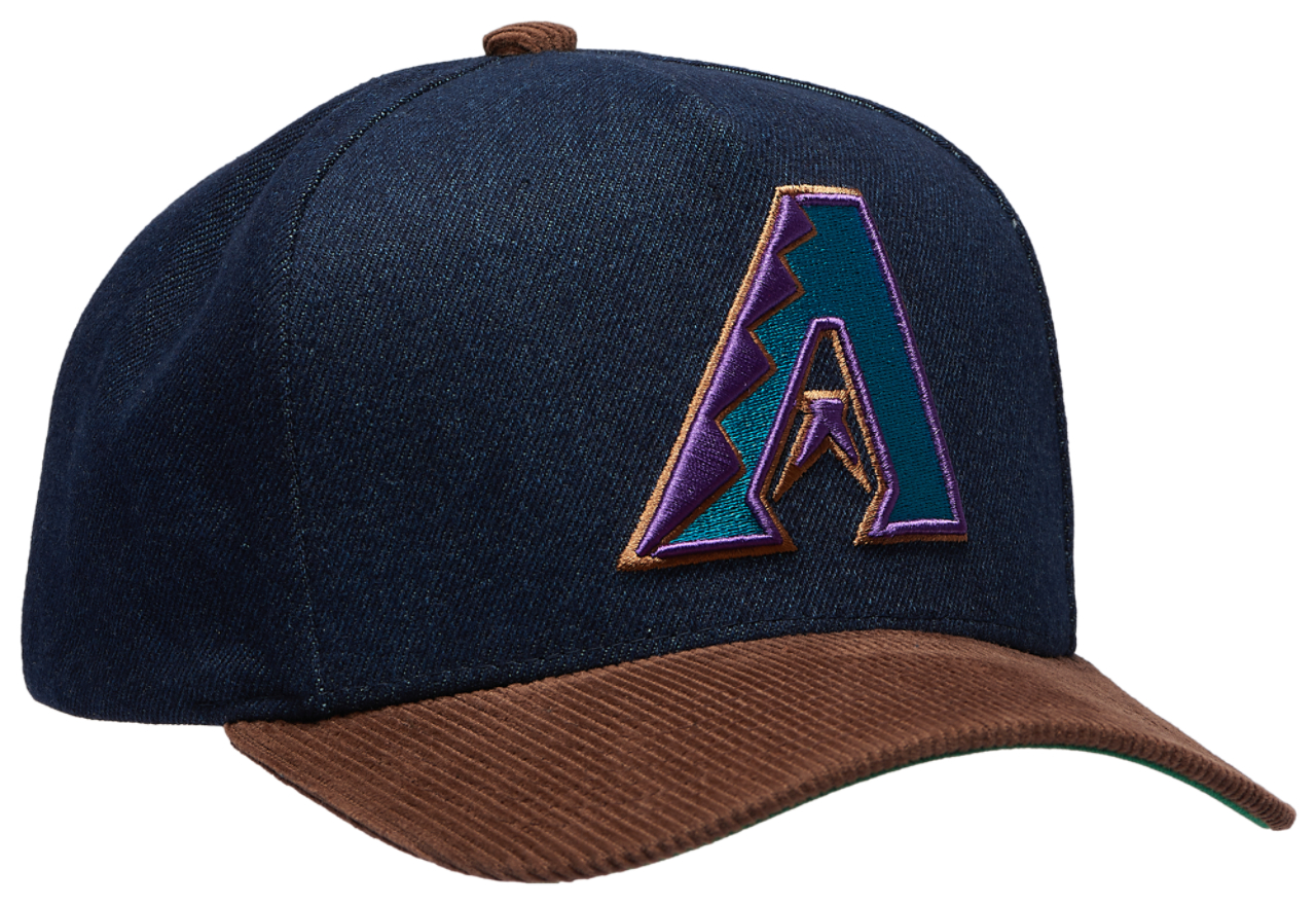 Mitchell & Ness Diamondbacks Denim Cord Pro Pinch Cap Image 3 of 5. Tap to open photo gallery.