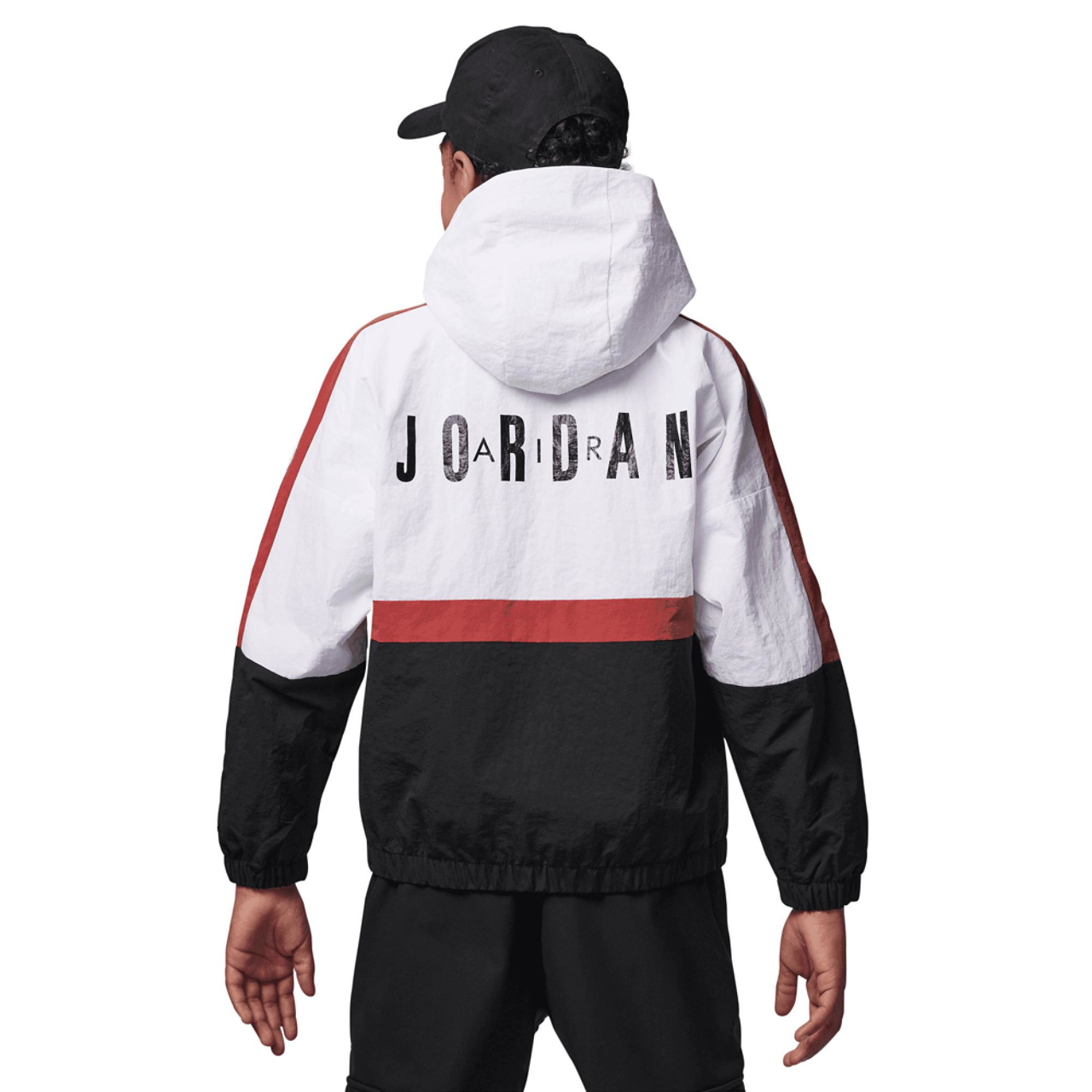 Jordan Color Block Wind Jacket Image 2 of 8. Tap to open photo gallery.