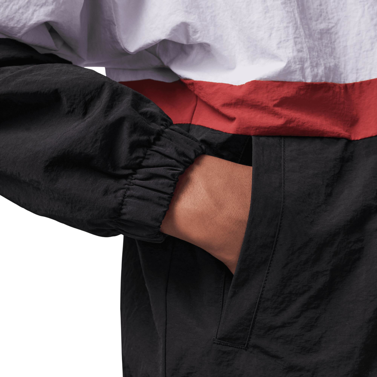 Jordan Color Block Wind Jacket Image 5 of 8. Tap to open photo gallery.