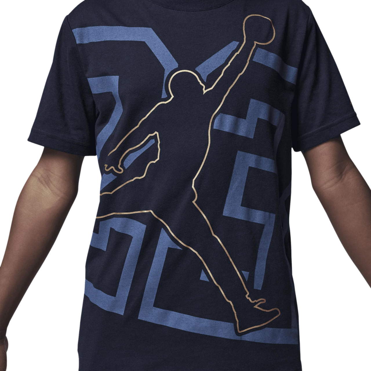 Jordan HBR Shine Jumpman Short Sleeve T-Shirt Image 3 of 5. Tap to open photo gallery.