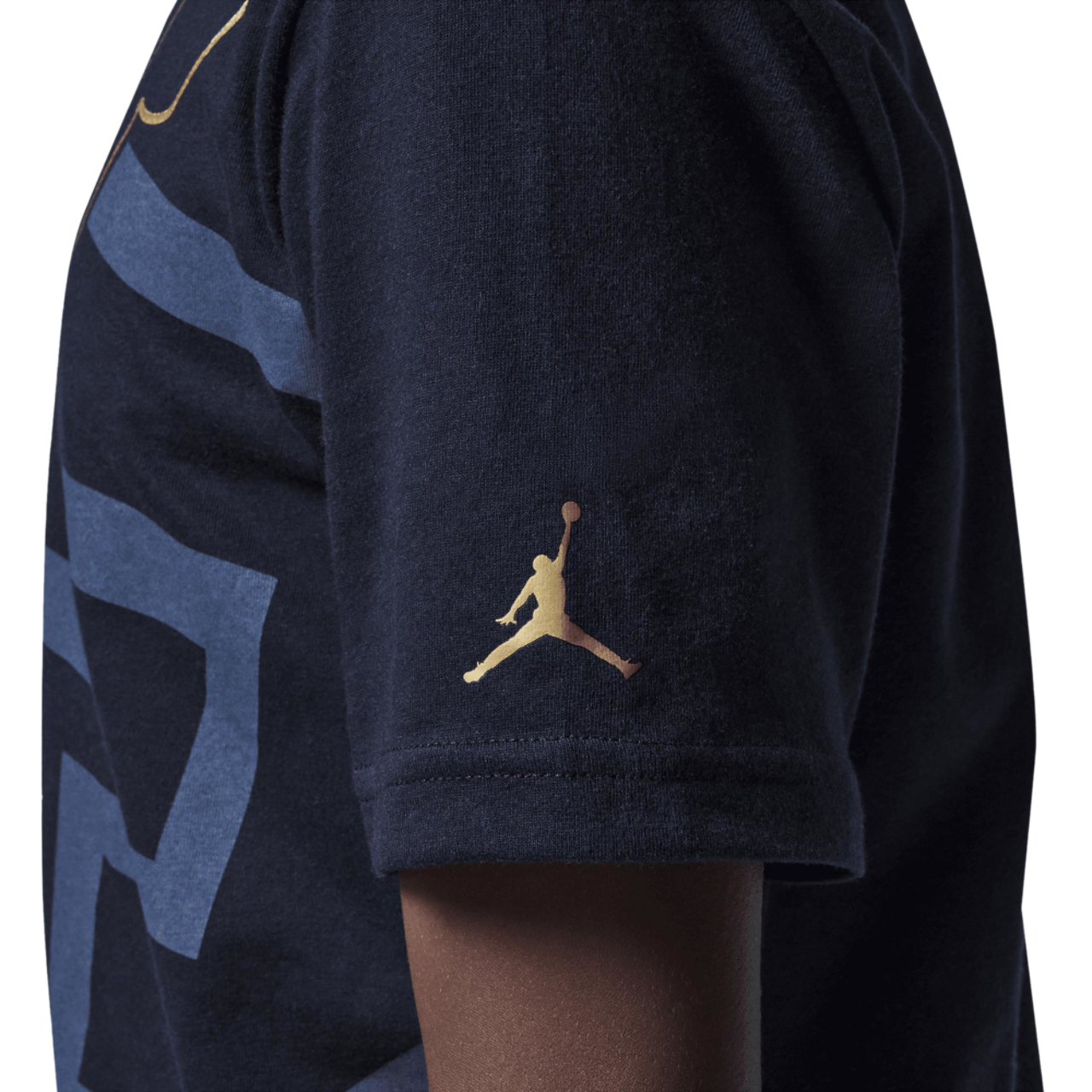 Jordan HBR Shine Jumpman Short Sleeve T-Shirt Image 4 of 5. Tap to open photo gallery.