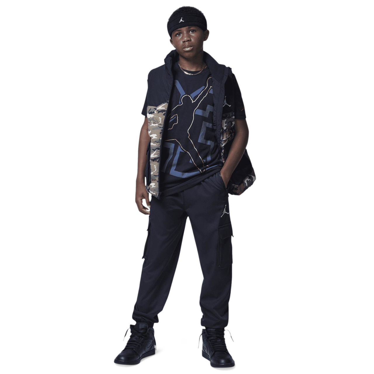 Jordan HBR Shine Jumpman Short Sleeve T-Shirt Image 5 of 5. Tap to open photo gallery.