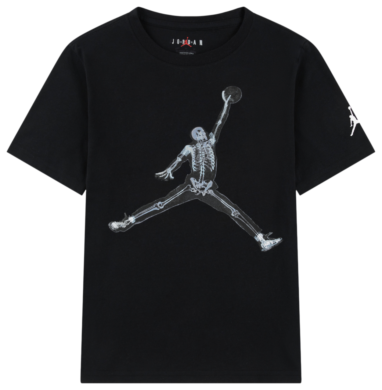 Jordan Skeleton Jumpman T-Shirt Image 6 of 8. Tap to open photo gallery.