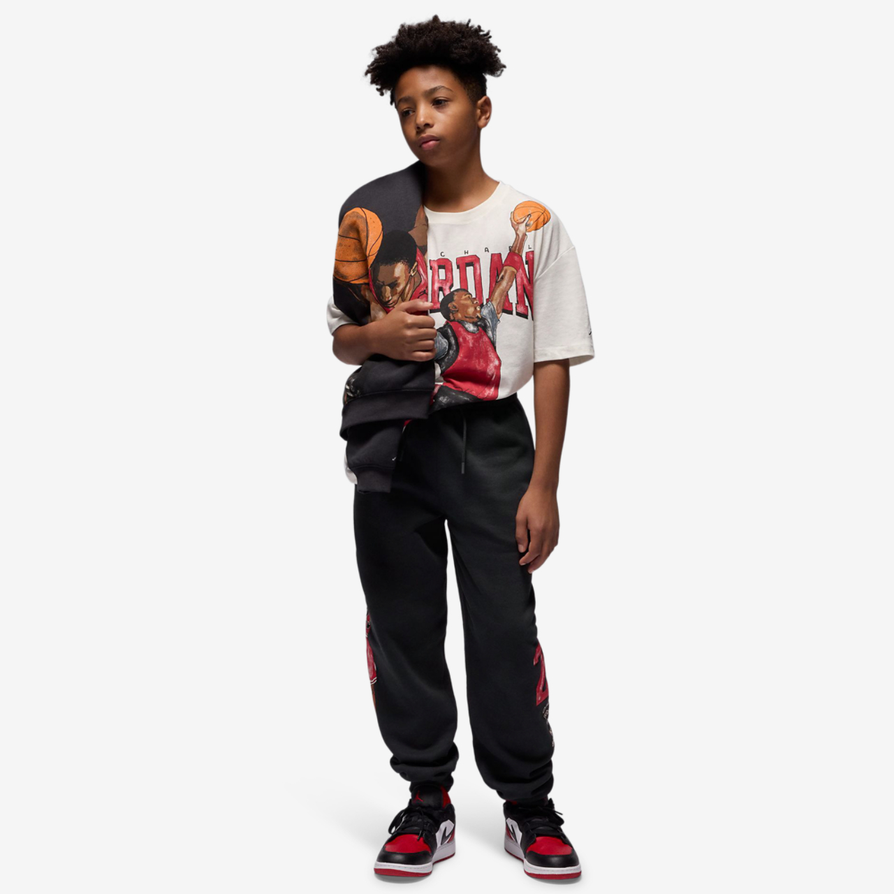Jordan Sketch Fleece Pants Image 5 of 9. Tap to open photo gallery.